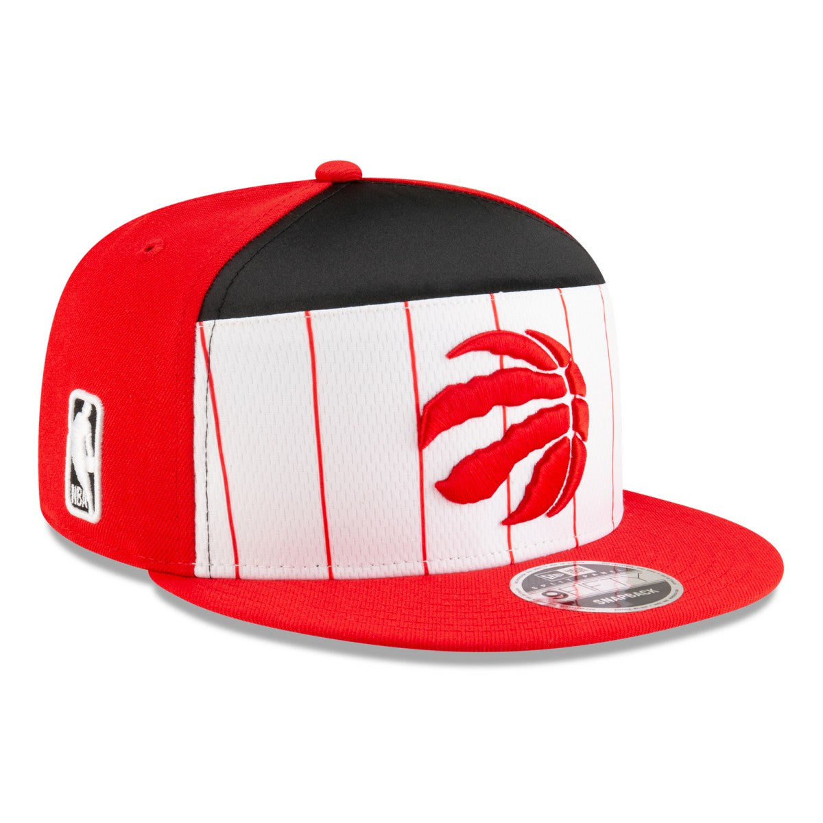 Toronto Raptors 2025 NBA Tip Off Split Panel 9FIFTY Snapback Hat White/Red - New Era