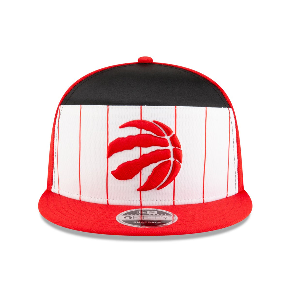 Toronto Raptors 2025 NBA Tip Off Split Panel 9FIFTY Snapback Hat White/Red - New Era