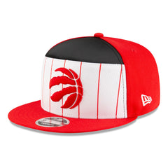 Toronto Raptors 2025 NBA Tip Off Split Panel 9FIFTY Snapback Hat White/Red - New Era