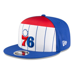 Philadelphia 76ers 2025 NBA Tip Off Split Panel 9FIFTY Snapback Hat White/Blue - New Era