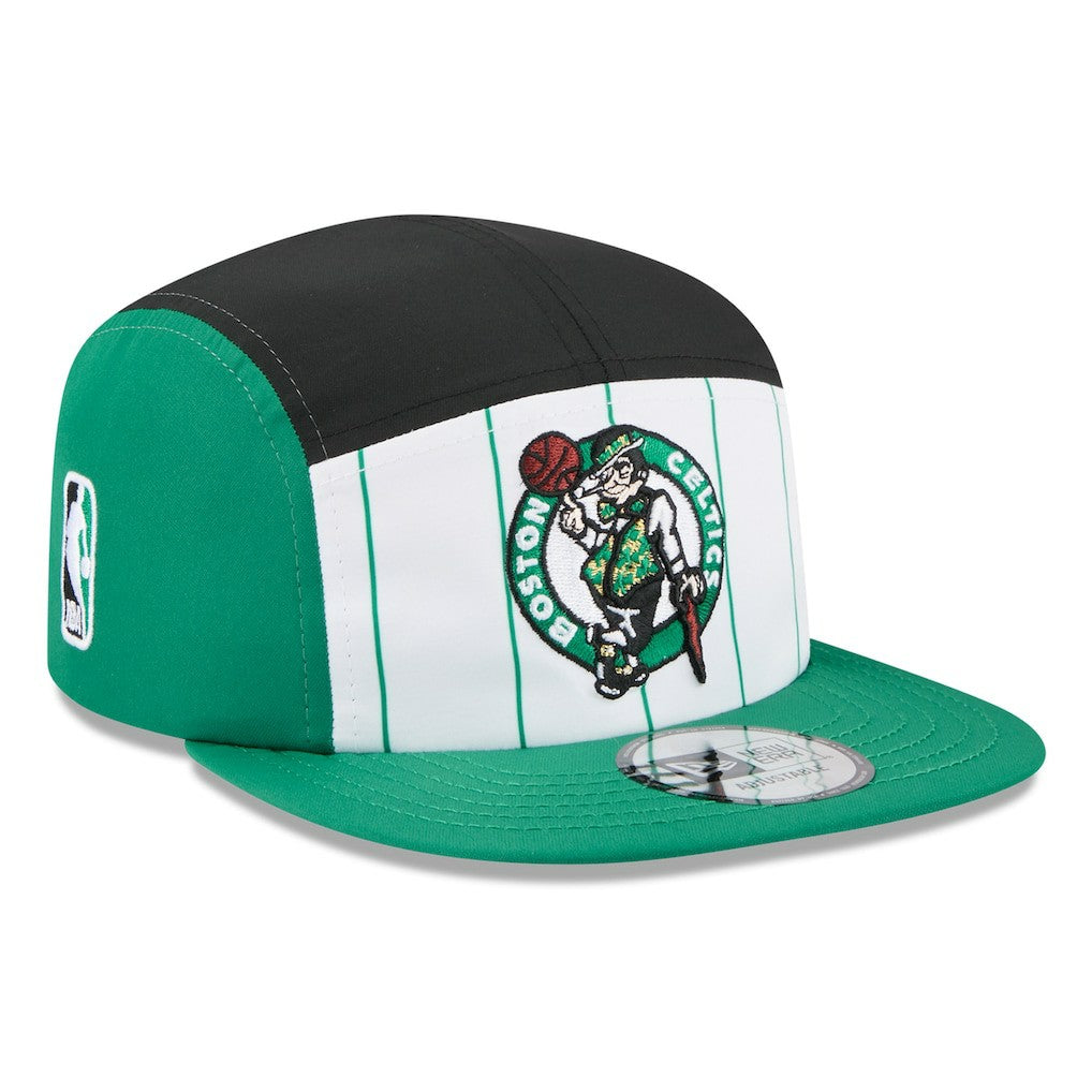 Boston Celtics 2025 NBA Tip Off Camper Adjustable Hat White/Kelly Green - New Era