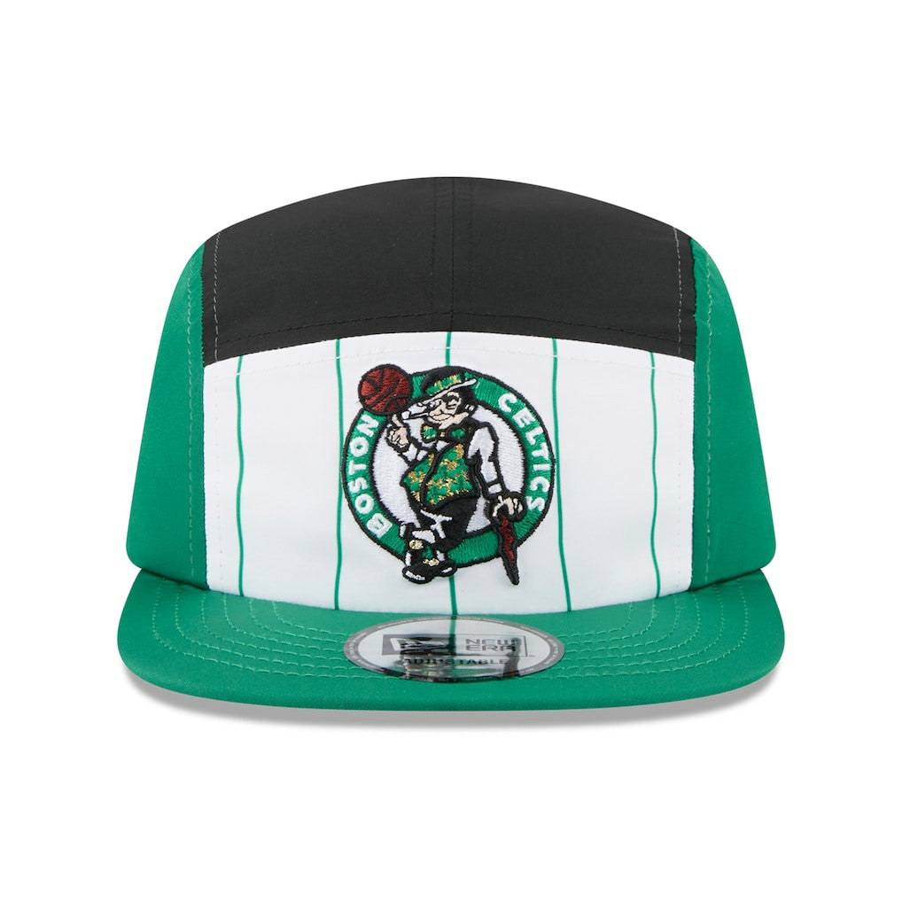 Boston Celtics 2025 NBA Tip Off Camper Adjustable Hat White/Kelly Green - New Era