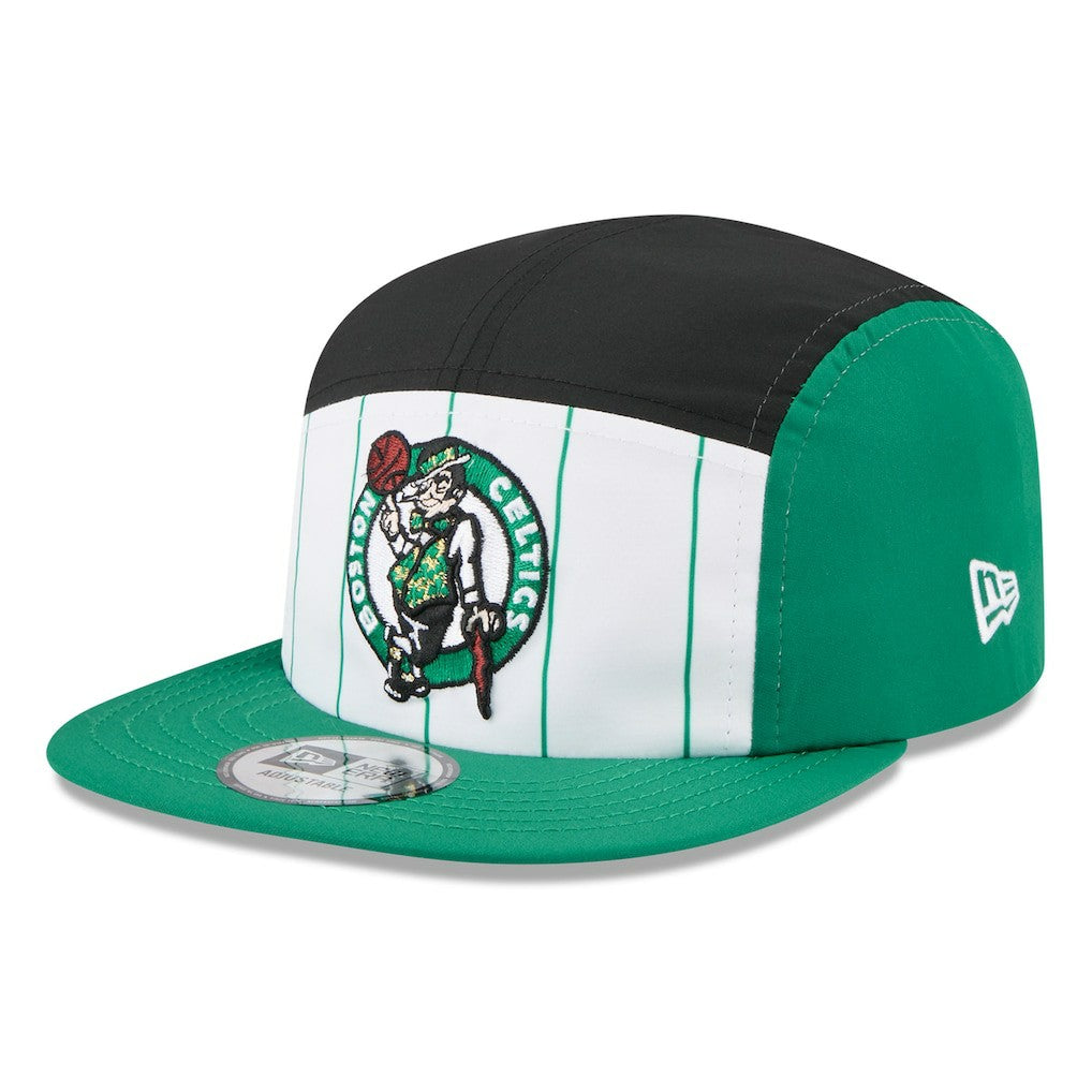 Boston Celtics 2025 NBA Tip Off Camper Adjustable Hat White/Kelly Green - New Era