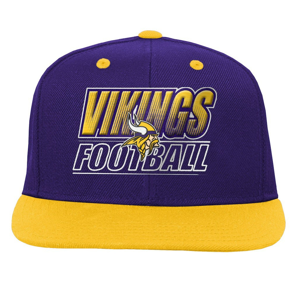 Minnesota Vikings Outerstuff Youth Team Gradient Deadstock Snapback Hat - Purple Hats