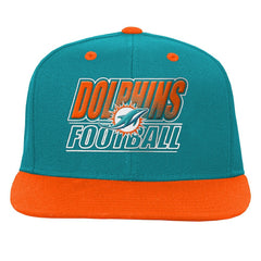 Miami Dolphins Outerstuff Youth Team Gradient Deadstock Snapback Hat - Aqua Hats