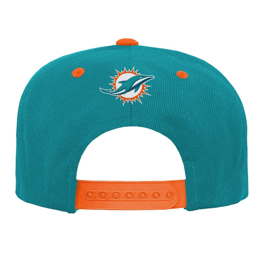 Miami Dolphins Outerstuff Youth Team Gradient Deadstock Snapback Hat - Aqua Hats