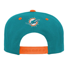 Miami Dolphins Outerstuff Youth Team Gradient Deadstock Snapback Hat - Aqua Hats