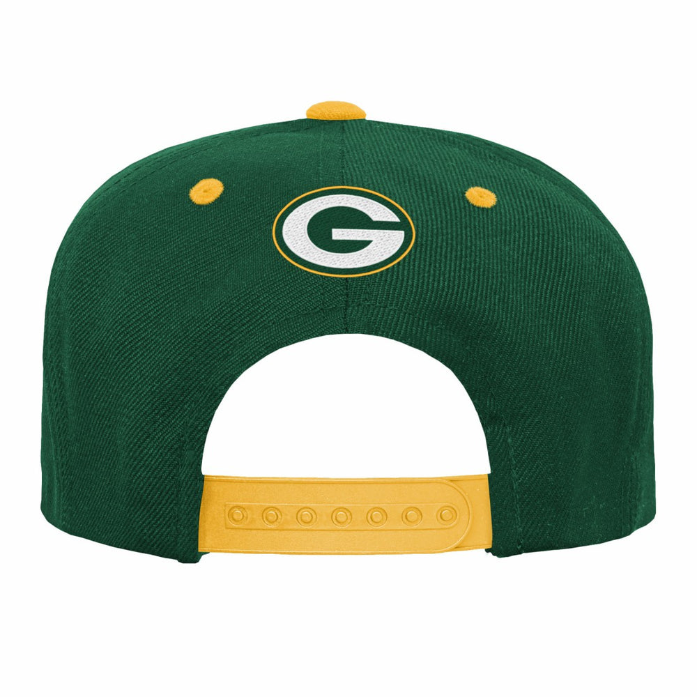 Green Bay Packers Outerstuff Youth Team Gradient Deadstock Snapback Hat - Green Hats