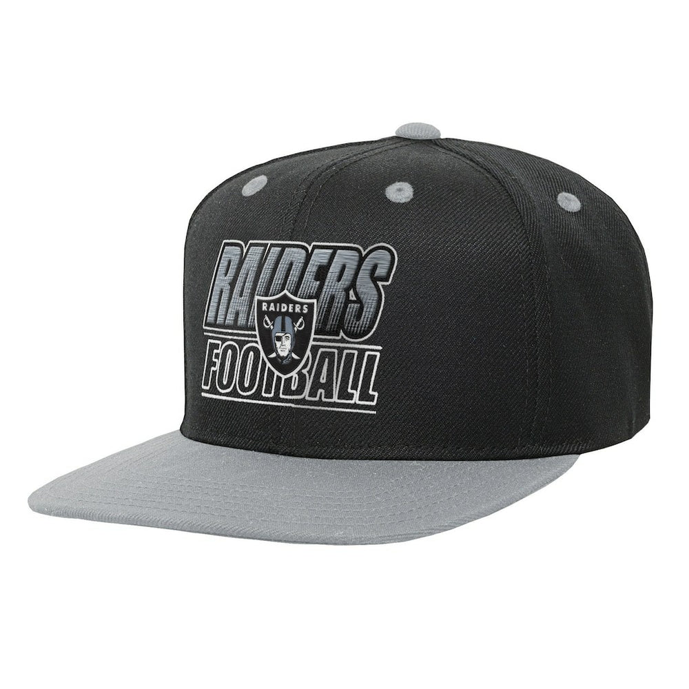 Las Vegas Raiders Outerstuff Youth Team Gradient Deadstock Snapback Hat - Black Hats