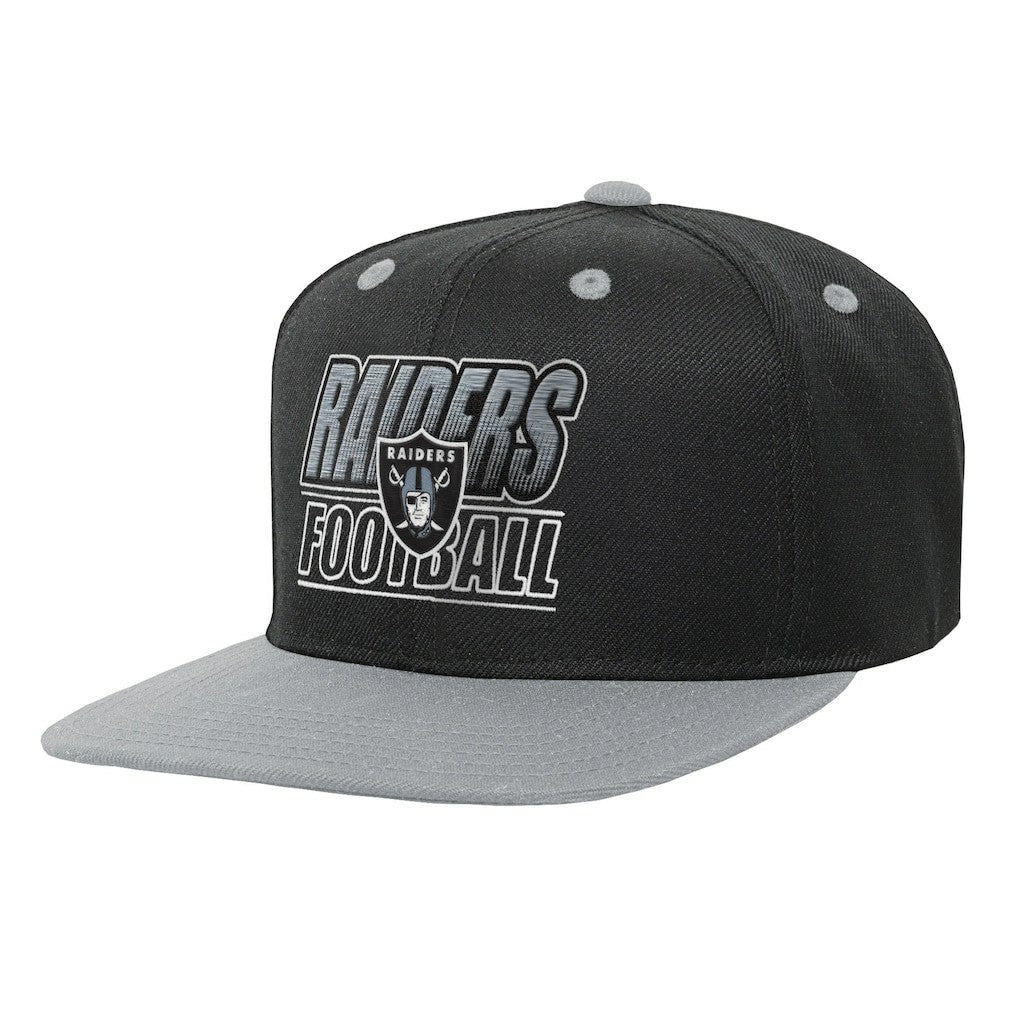 Las Vegas Raiders Outerstuff Youth Team Gradient Deadstock Snapback Hat - Black Hats