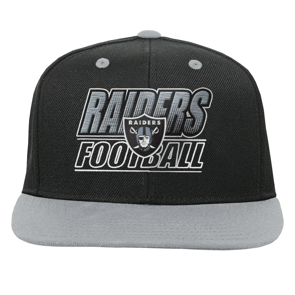 Las Vegas Raiders Outerstuff Youth Team Gradient Deadstock Snapback Hat - Black Hats