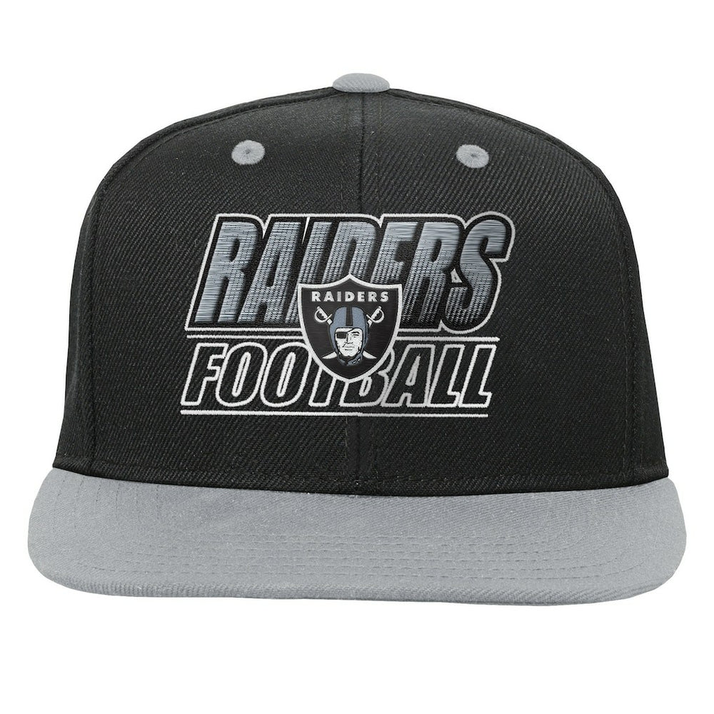Las Vegas Raiders Outerstuff Youth Team Gradient Deadstock Snapback Hat - Black Hats