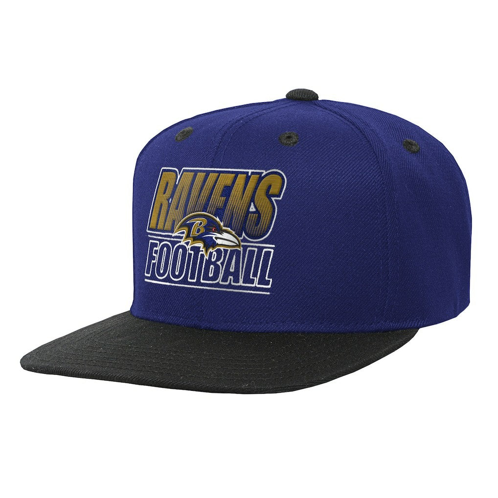Baltimore Ravens Outerstuff Youth Team Gradient Deadstock Snapback Hat - Purple Hats