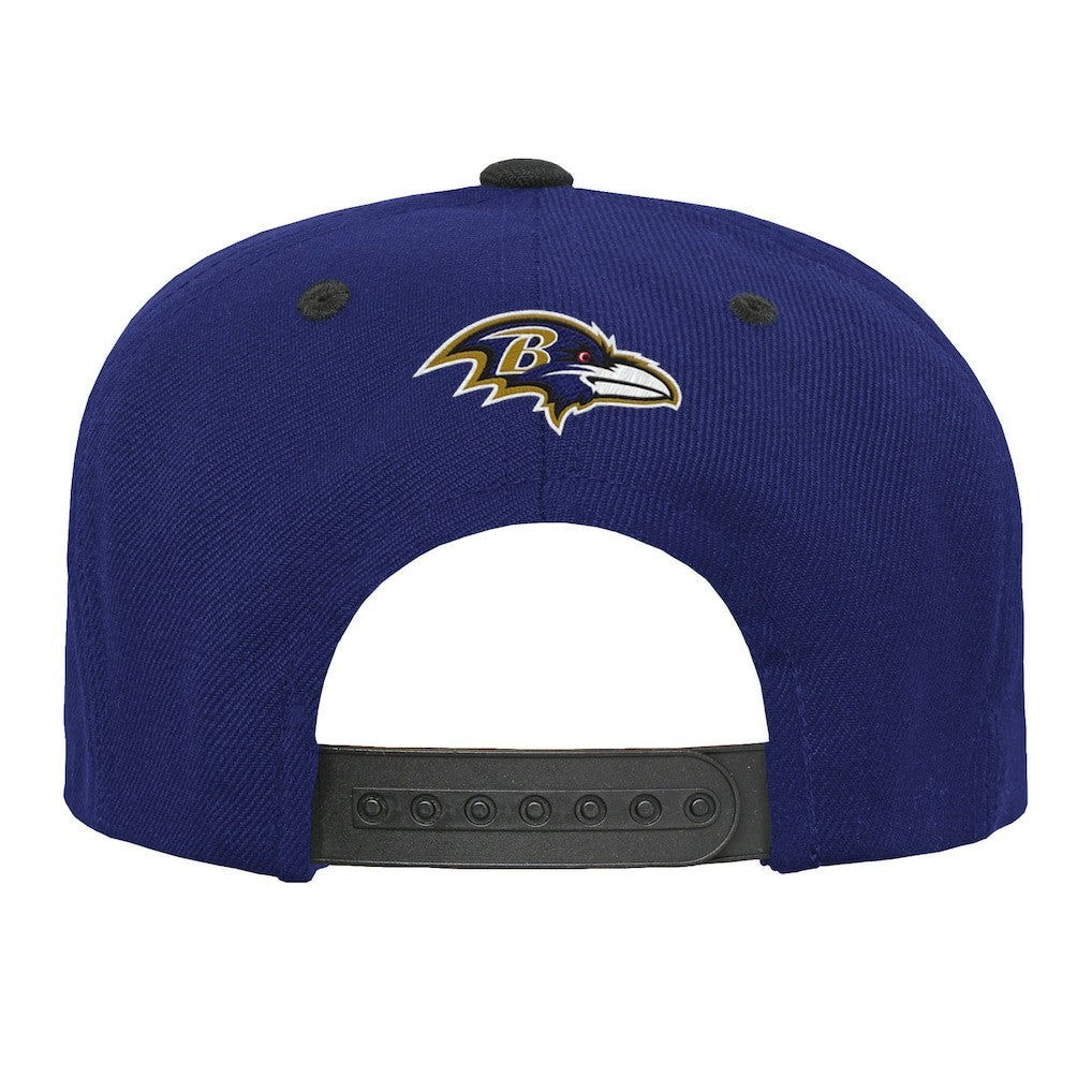 Baltimore Ravens Outerstuff Youth Team Gradient Deadstock Snapback Hat - Purple Hats