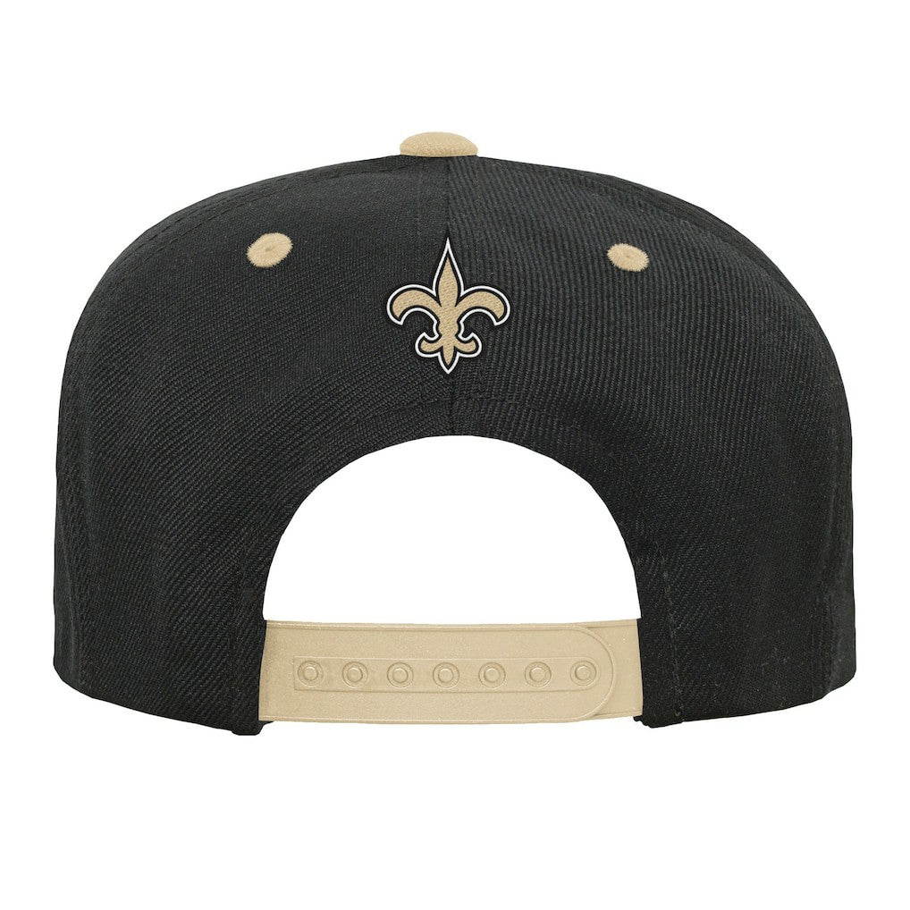 New Orleans Saints Outerstuff Youth Team Gradient Deadstock Snapback Hat - Black Hats