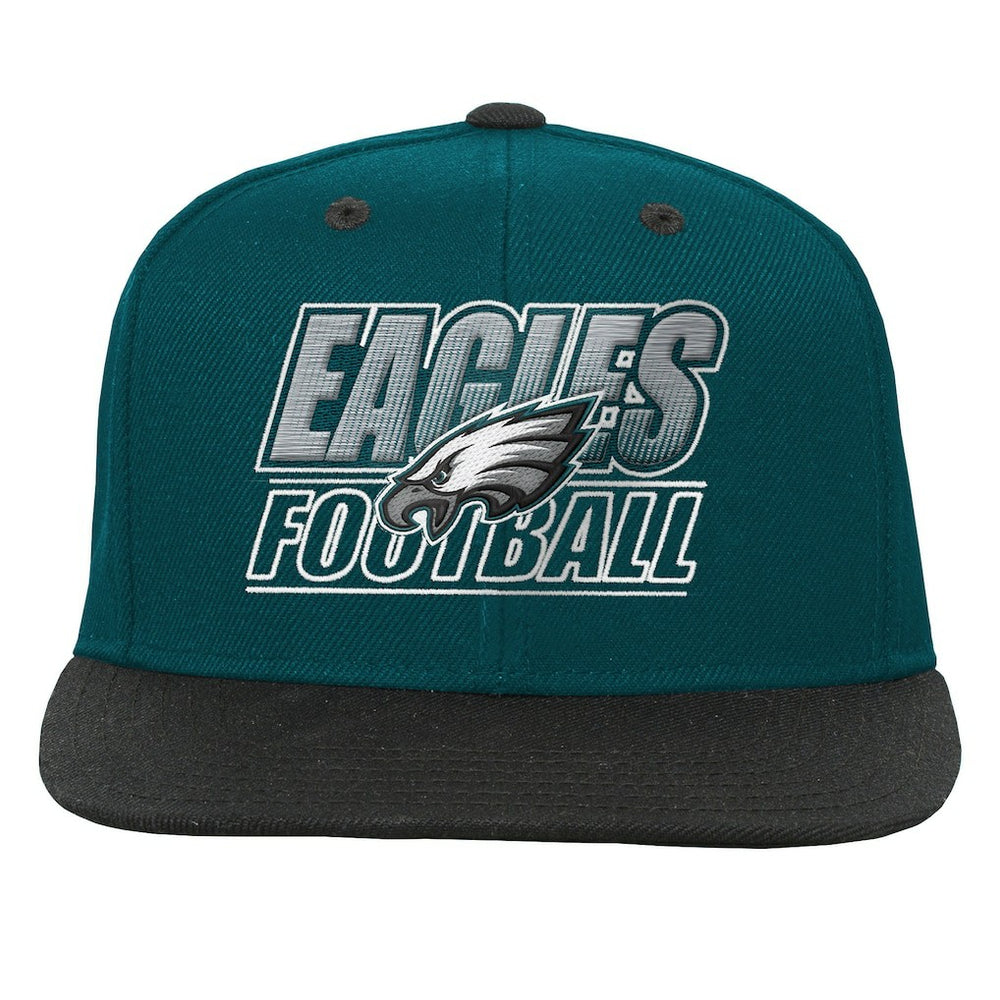 Philadelphia Eagles Outerstuff Youth Team Gradient Deadstock Snapback Hat - Midnight Green Hats