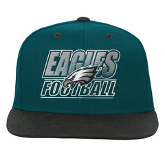Philadelphia Eagles Outerstuff Youth Team Gradient Deadstock Snapback Hat - Midnight Green Hats