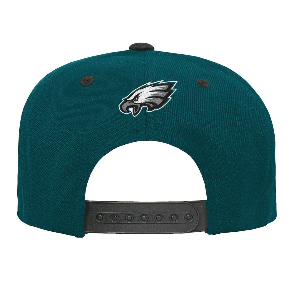 Philadelphia Eagles Outerstuff Youth Team Gradient Deadstock Snapback Hat - Midnight Green Hats