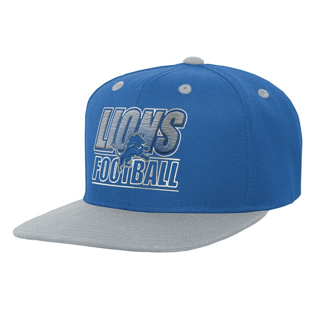 Detroit Lions Outerstuff Youth Team Gradient Deadstock Snapback Hat - Blue Hats