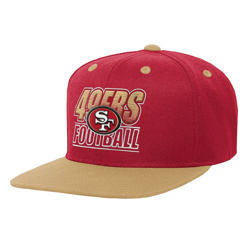 San Francisco 49ers Outerstuff Youth Team Gradient Deadstock Snapback Hat - Scarlet Hats