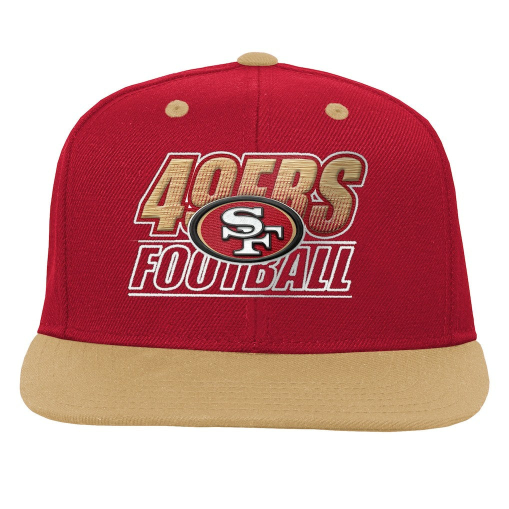 San Francisco 49ers Outerstuff Youth Team Gradient Deadstock Snapback Hat - Scarlet Hats
