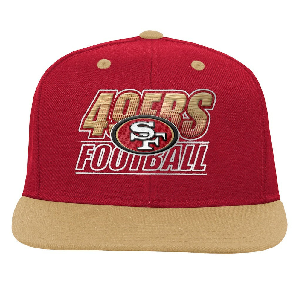San Francisco 49ers Outerstuff Youth Team Gradient Deadstock Snapback Hat - Scarlet Hats