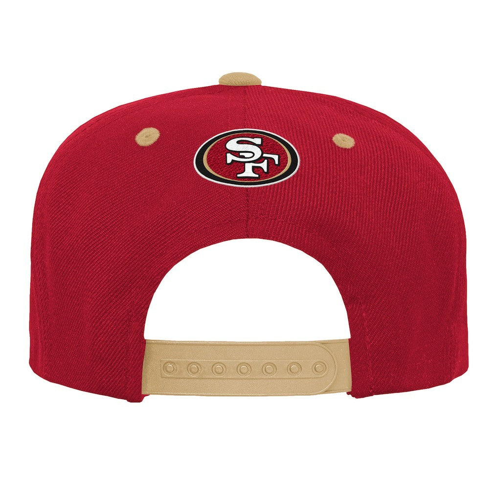 San Francisco 49ers Outerstuff Youth Team Gradient Deadstock Snapback Hat - Scarlet Hats