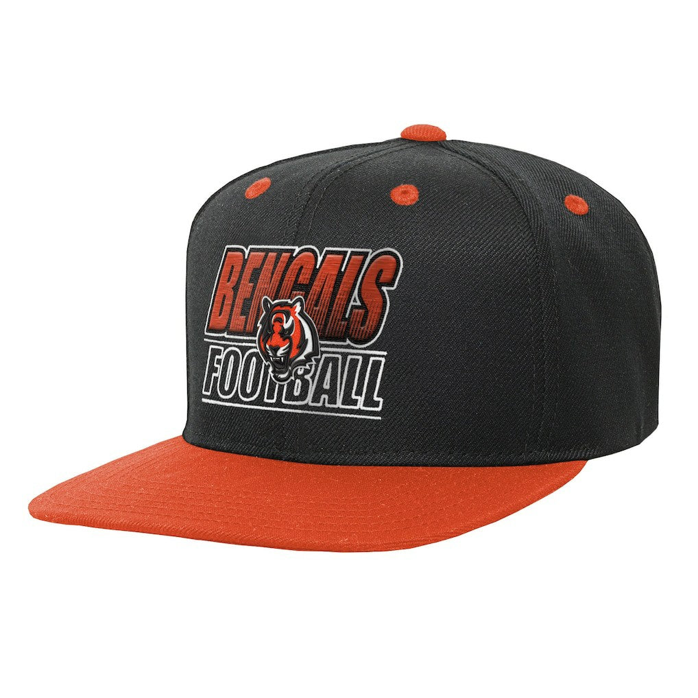 Cincinnati Bengals Outerstuff Youth Team Gradient Deadstock Snapback Hat - Black Hats