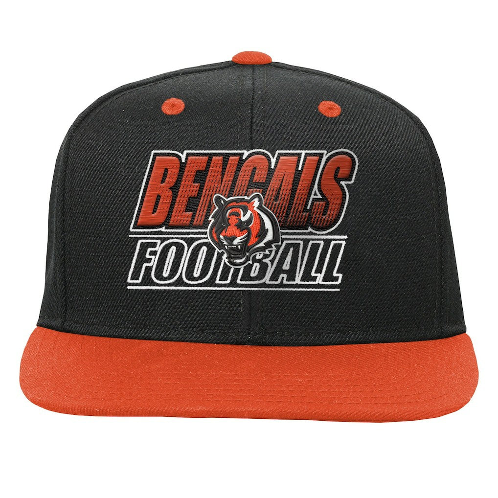 Cincinnati Bengals Outerstuff Youth Team Gradient Deadstock Snapback Hat - Black Hats