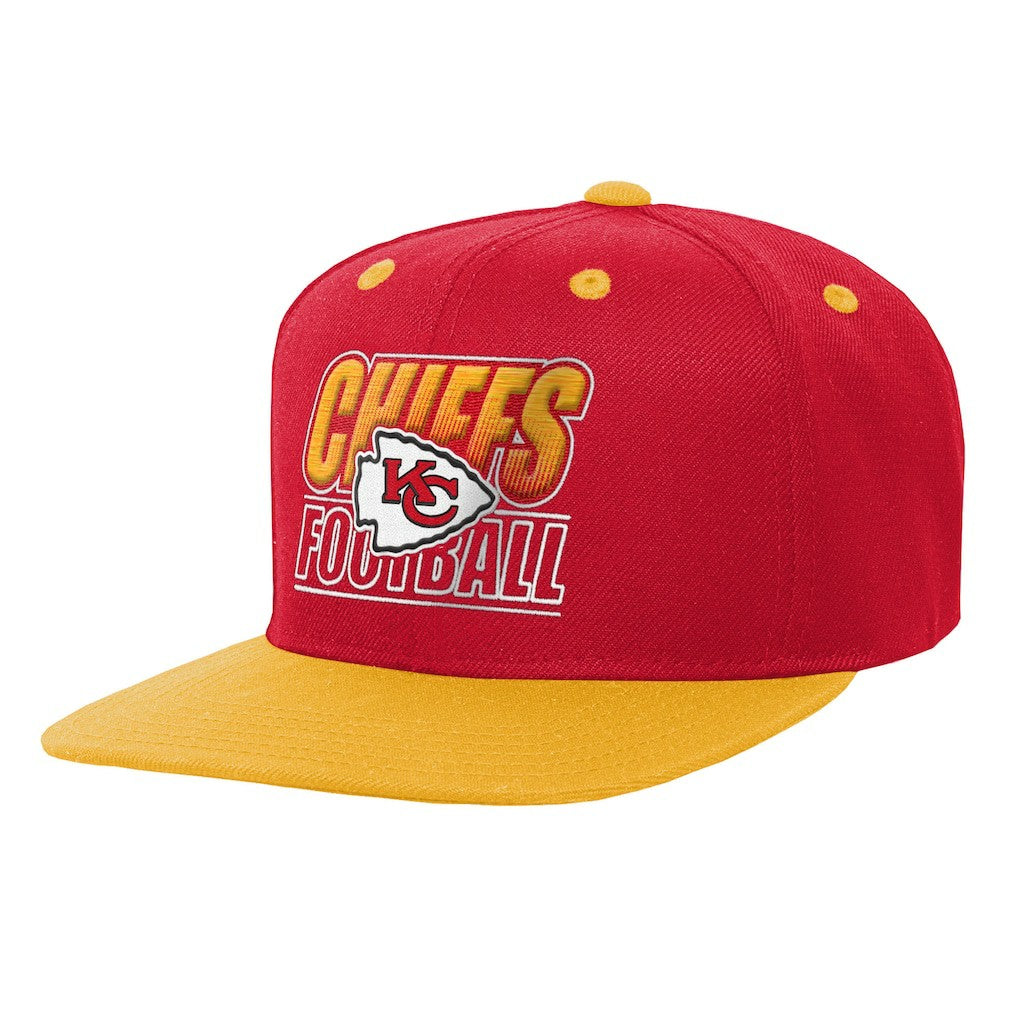 Kansas City Chiefs Outerstuff Youth Team Gradient Deadstock Snapback Hat - Red Hats
