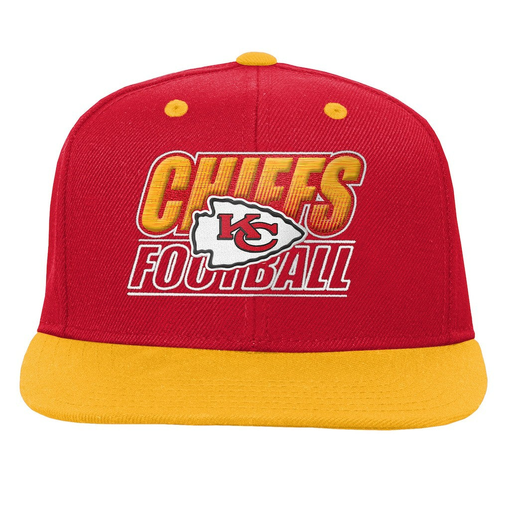 Kansas City Chiefs Outerstuff Youth Team Gradient Deadstock Snapback Hat - Red Hats