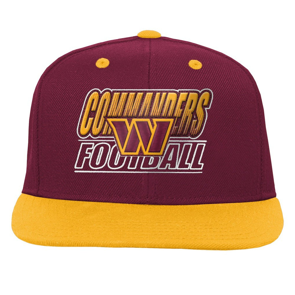 Washington Commanders Outerstuff Youth Team Gradient Deadstock Snapback Hat - Burgundy Hats