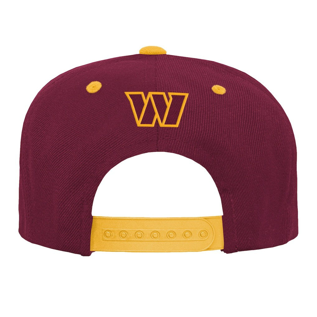 Washington Commanders Outerstuff Youth Team Gradient Deadstock Snapback Hat - Burgundy Hats