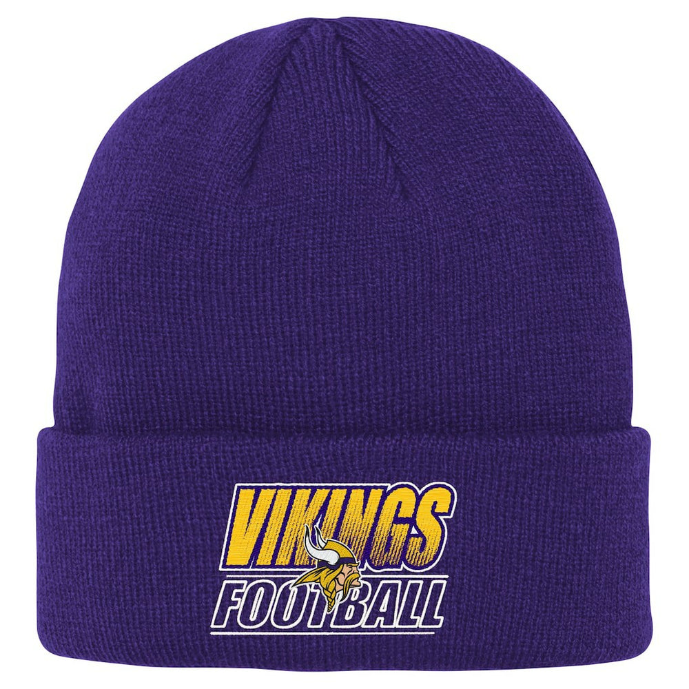 Minnesota Vikings Outerstuff Youth Team Gradient Cuffed Knit Hat - Purple Hats