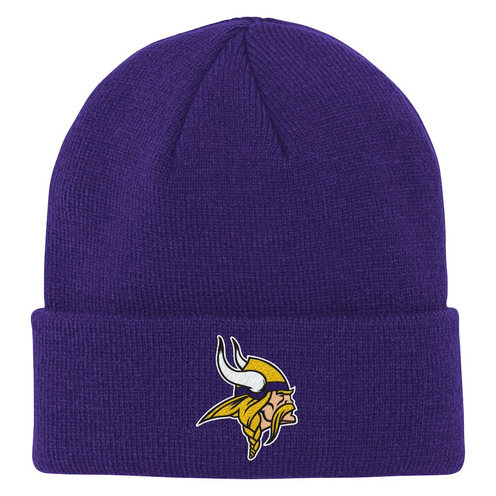 Minnesota Vikings Outerstuff Youth Team Gradient Cuffed Knit Hat - Purple Hats