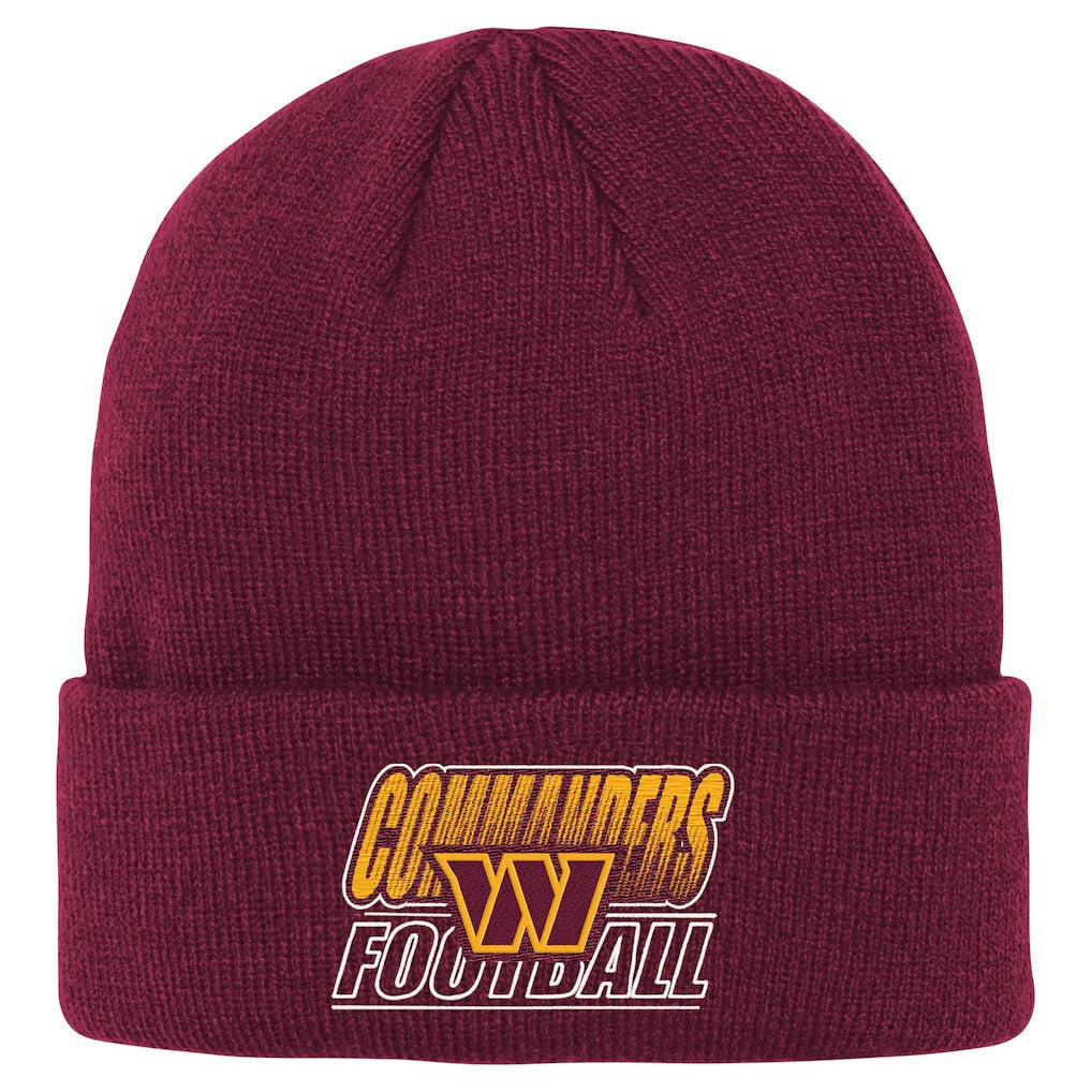 Washington Commanders Outerstuff Youth Team Gradient Cuffed Knit Hat - Burgundy Hats