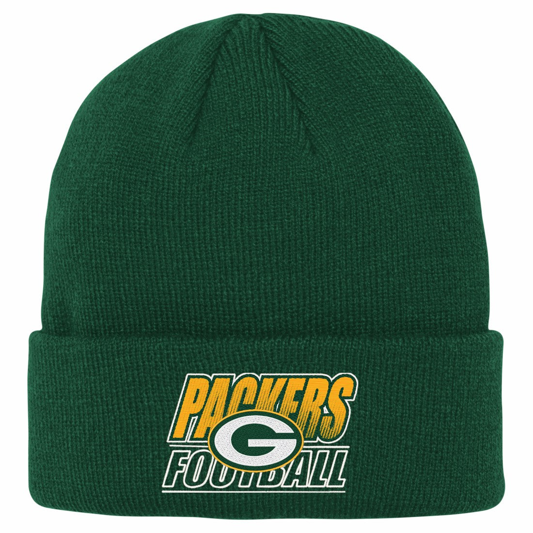 Green Bay Packers Outerstuff Youth Team Gradient Cuffed Knit Hat - Green Hats