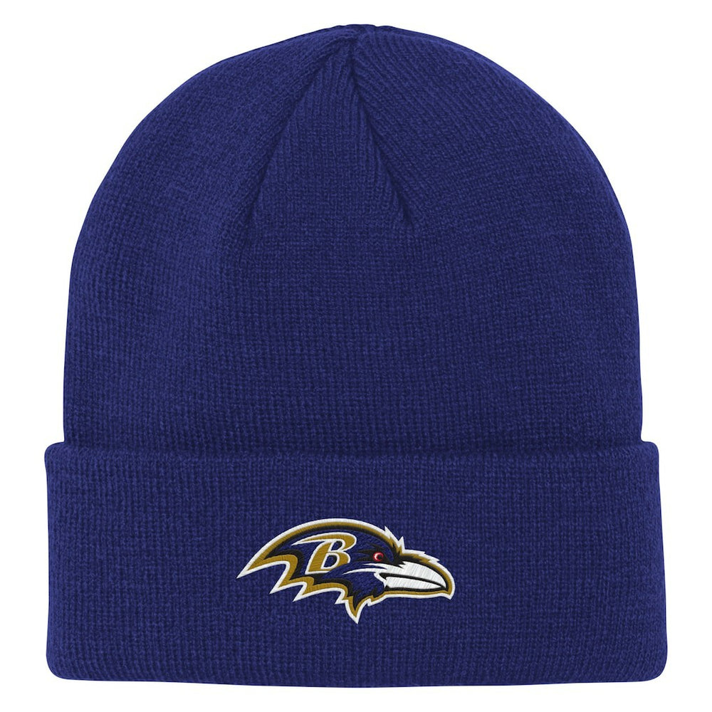 Baltimore Ravens Outerstuff Youth Team Gradient Cuffed Knit Hat - Purple Hats