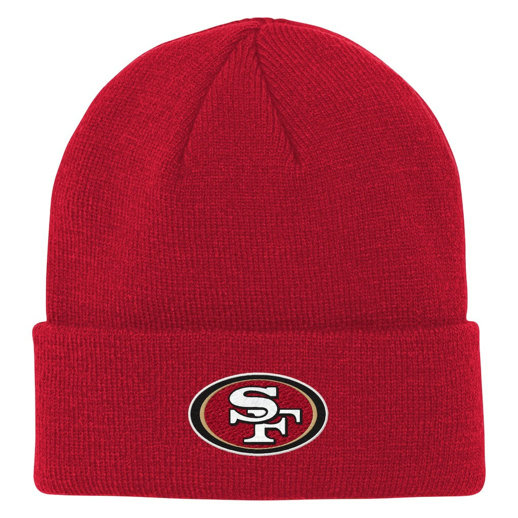 San Francisco 49ers Outerstuff Youth Team Gradient Cuffed Knit Hat - Scarlet Hats