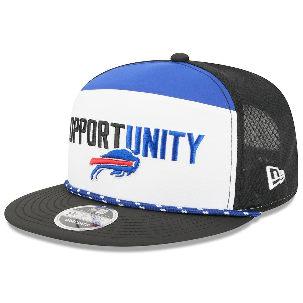 Buffalo Bills New Era 2025 Inspire Change Split Panel 9FIFTY Snapback Hat - White/Black Hats