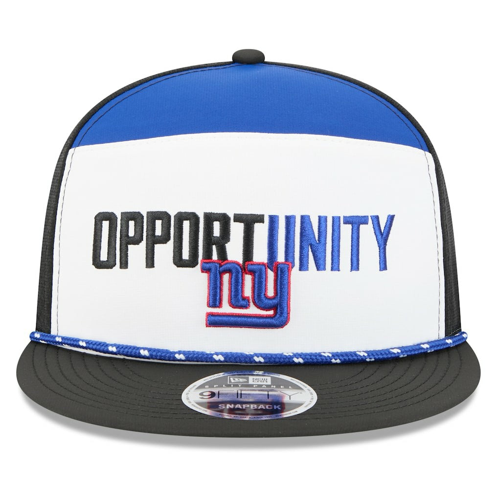New York Giants New Era 2025 Inspire Change Split Panel 9FIFTY Snapback Hat - White/Black Hats