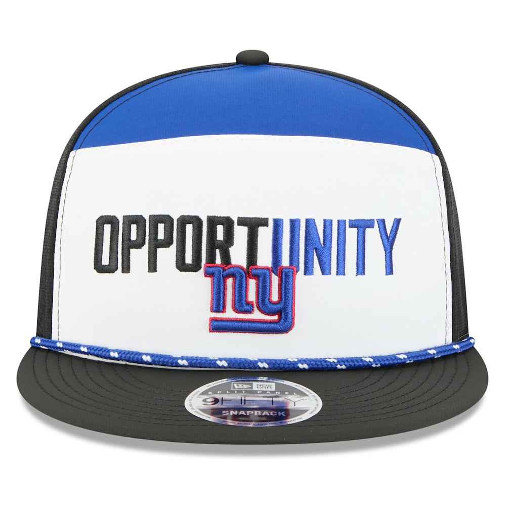 New York Giants New Era 2025 Inspire Change Split Panel 9FIFTY Snapback Hat - White/Black Hats