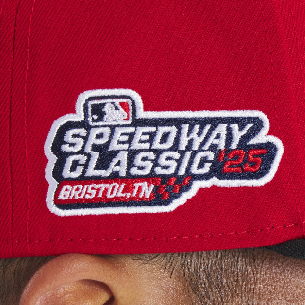 Cincinnati Reds New Era 2025 MLB Speedway Classic A-Frame 59FIFTY Fitted Hat - Red/Black Hats