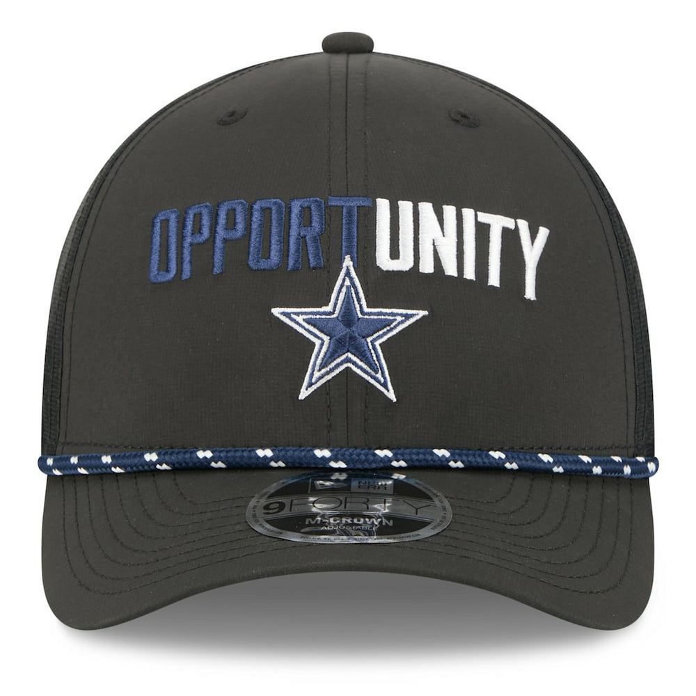 Dallas Cowboys New Era 2025 Inspire Change 9FORTY M-Crown Adjustable Hat - Black Hats