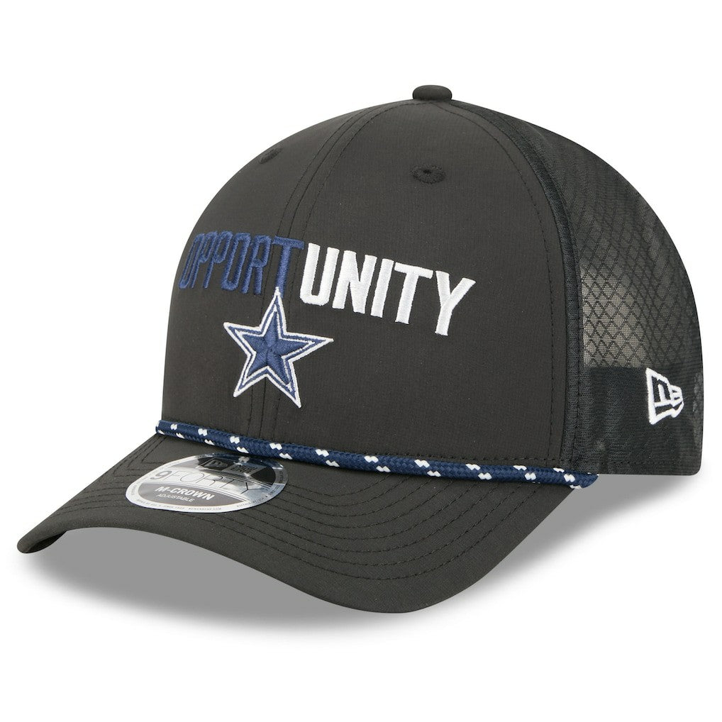 Dallas Cowboys New Era 2025 Inspire Change 9FORTY M-Crown Adjustable Hat - Black Hats