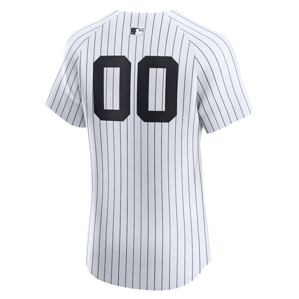 New York Yankees Nike Home Elite Custom Jersey - White Jerseys