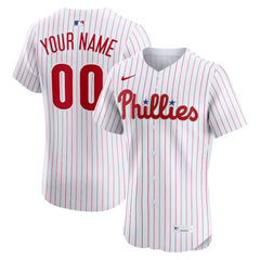 Philadelphia Phillies Nike Home Elite Custom Jersey - White Jerseys
