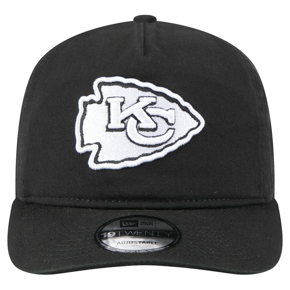 Kansas City Chiefs New Era 19TWENTY Adjustable Hat - Black/White Hats