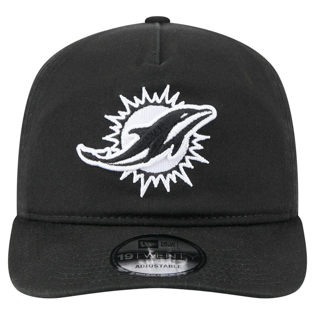 Miami Dolphins New Era 19TWENTY Adjustable Hat - Black/White Hats