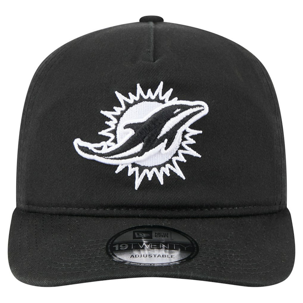 Miami Dolphins New Era 19TWENTY Adjustable Hat - Black/White Hats